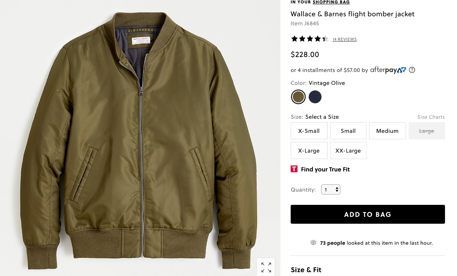 wallace and barnes flight bomber jacket